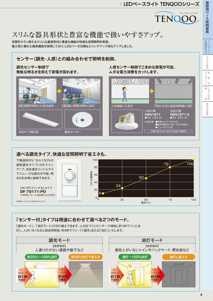 LED蛍光灯 東芝直管形LEDベースライト LED照明 TENQOOシリーズ 直付形