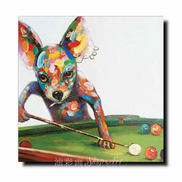 アニマルポップアート 選べるサイズ・デザイン 手書きの油彩画