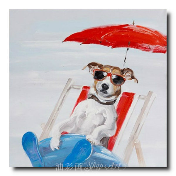 アニマルポップアート 選べるサイズ・デザイン 手書きの油彩画