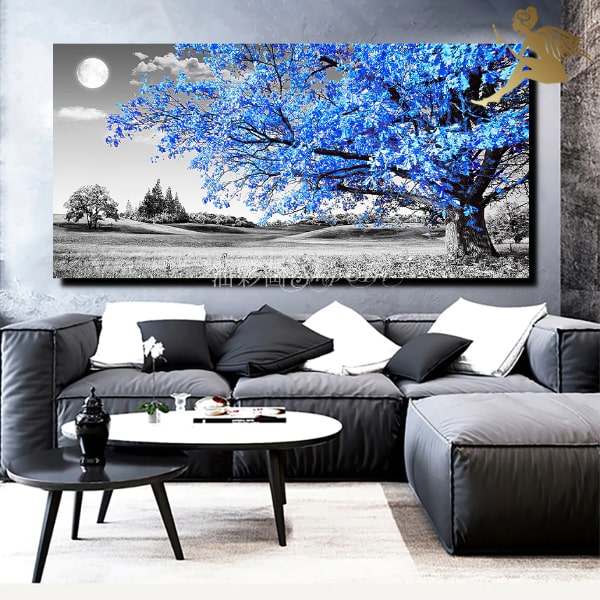 絵画 インテリア モノトーン シック 特大 1パネル モノトーンの風景