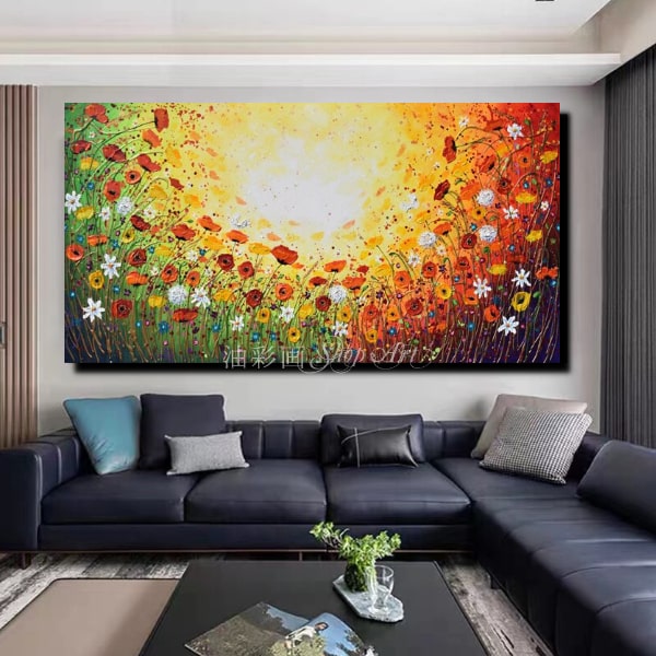 アートパネル ポップアート カラフル 特大 1パネル 木漏れ日と沢山の