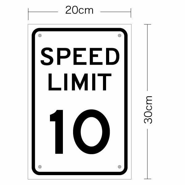 アメリカの道路標識 SPEED LIMIT スピードリミット 片面パネル 幅約