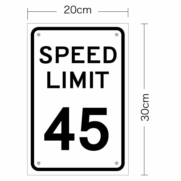 USA スピードリミット看板 ビンテージ 大判ロードサイン 「SPEED LIMIT 25」 スピードリミット