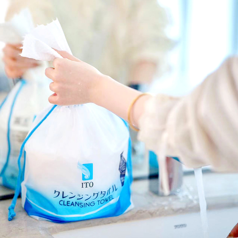 ITO ITOクレンジングタオル 3個セット 使い捨て フェイスタオル 洗顔