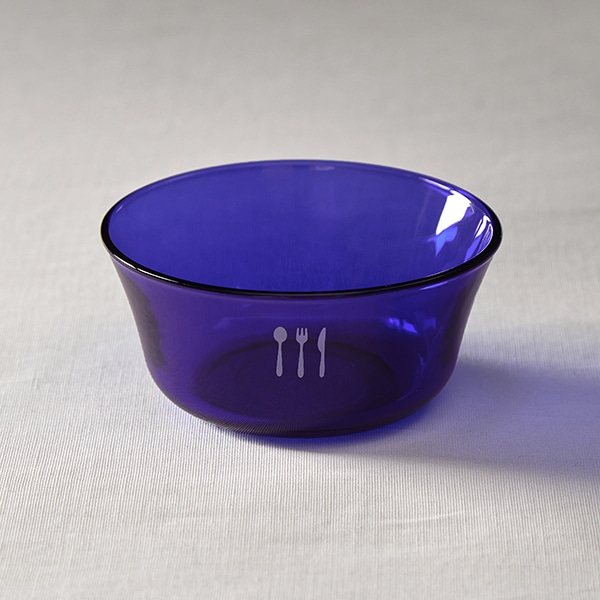 □未使用/ バカラ　ミルニュイ　ミッドナイトブルー　ボウル　深皿　① Baccarat - /未使用/ バカラ ミルニュイ ミッドナイトブルー