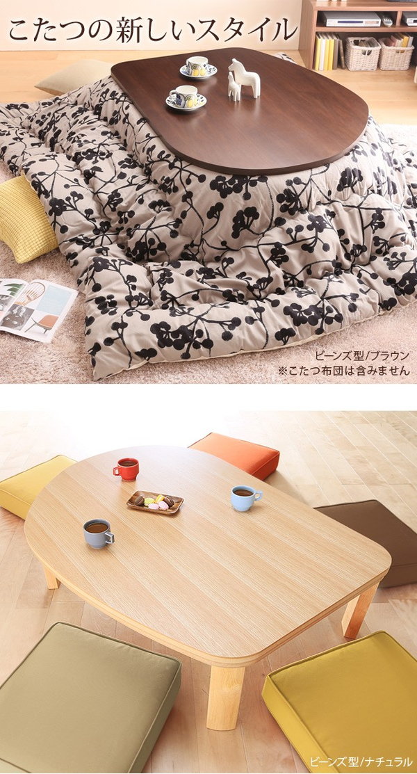 ＼レビューでプレゼント／折脚フラットヒーターこたつ エッグ\u0026ビーンズ 120x90cm 家電 電気こたつ 完成品 こたつ コタツ 日本製 継の画像