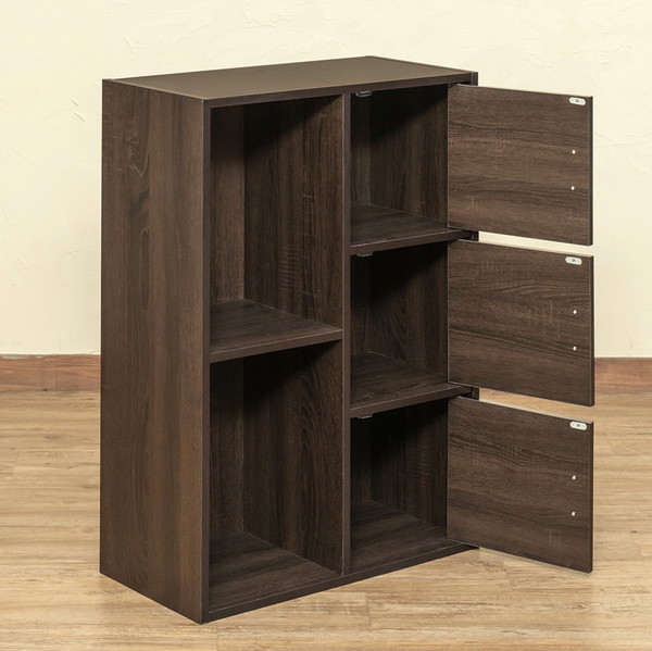 マルチラック扉付き 収納家具 本棚 ラック カラーボックス 衣類 小物