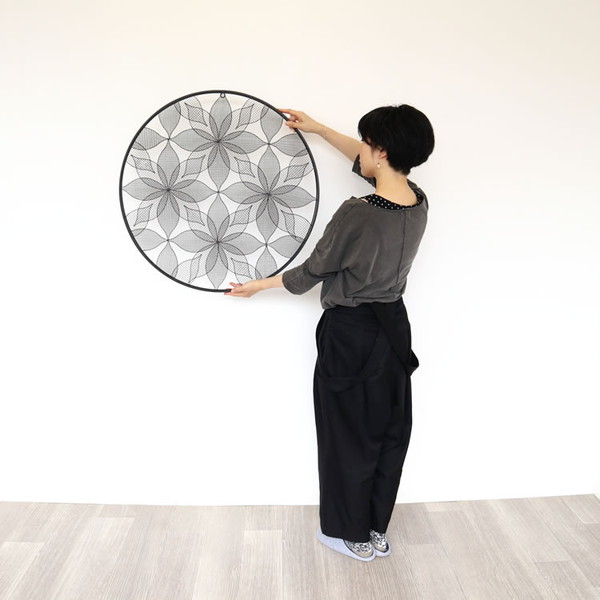 ＼レビューでプレゼント／ウォールアートパネル 壁掛け 壁飾り 丸型 壁紙 装飾フィルム アートパネル アートボード 1908TSF001 壁の画像