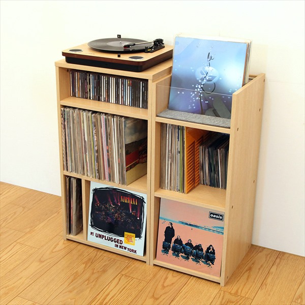 収納家具 本棚 ラック カラーボックス オープンラック レコードコレクションラック RCR-37 カラボ コレクション 棚 ラック リの画像