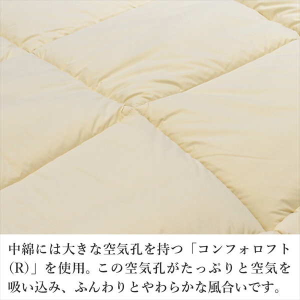 高密度防ダニ生地使用 洗える掛け 敷布団＆枕 シングル 3点セット 寝具 掛け敷布団セット alfain-3set 防ダニ 清潔 新生_11