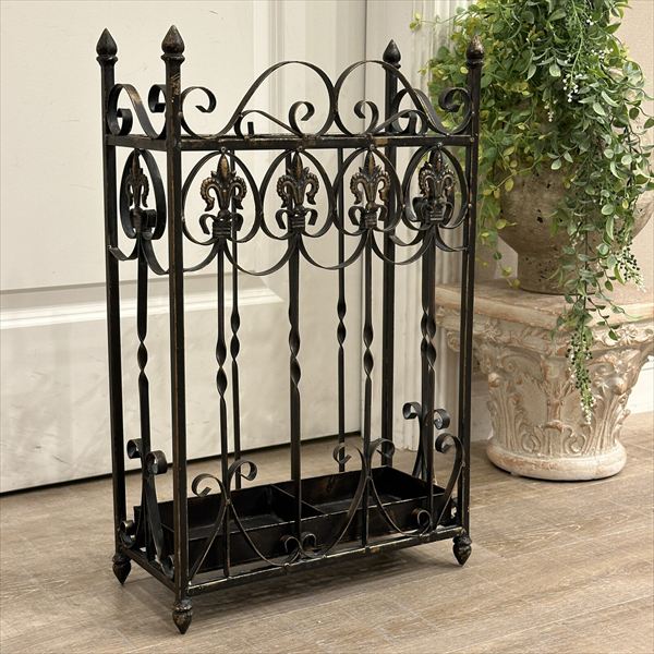 アンティーク調のアイアン傘立て Sサイズ 高さ58cm 玄関家具 傘立て AJ