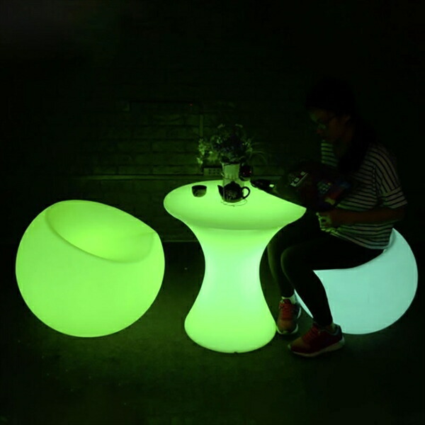 16色に変化するLEDインテリア テーブル 充電式 テーブル サイドテーブル ナイトテーブル 20220320-7 LEDインテリアシ_2
