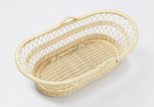 籐ヨーラン F214 ベビー用家具 バウンサー ゆりかご 完成品 ラタン 藤
