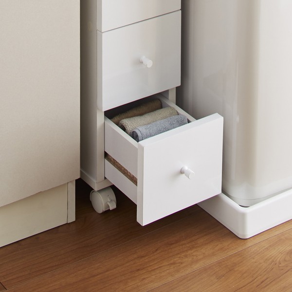 収納家具 本棚 ラック カラーボックス スリムワゴン 30cm幅 完成品