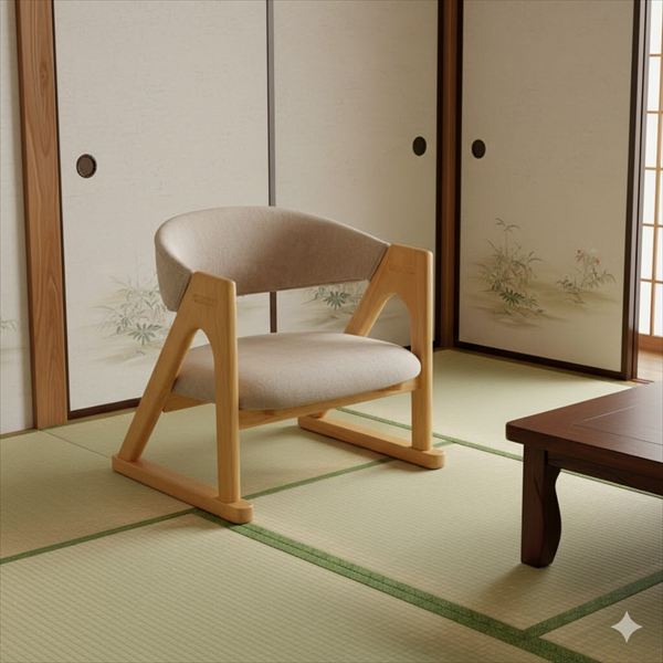 レビューでプレゼント／らくらく立ち上がり低座椅子 椅子 スツール 座