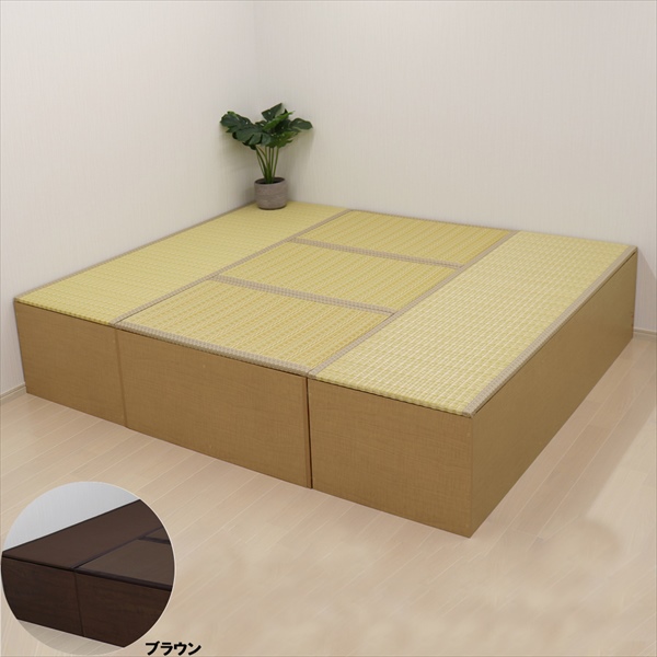 ＼レビューでプレゼント／PP樹脂畳ユニット ハイタイプ Lセット(180cmx2、90cmx3) カーペット マット 畳 日本製 収納できる