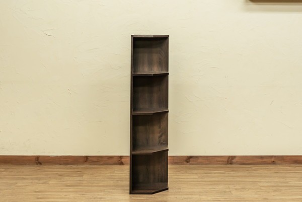 収納家具 本棚 ラック カラーボックス コーナーラック 4段 fbc04wal