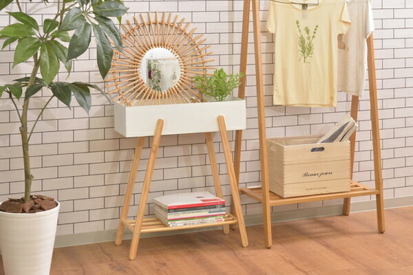 木製脚の プランタースタンド ガーデニング 植木鉢・プランター 植木鉢・プランターカバー PW-51 プランターカバー 玄関 くすみの画像