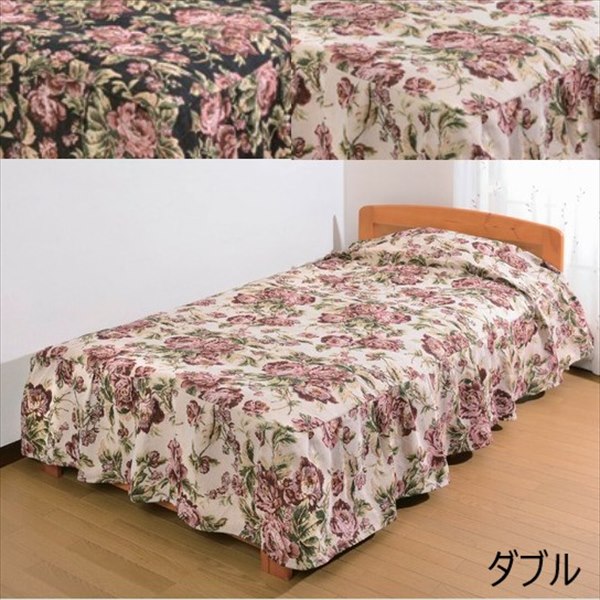 日本製 豪華なゴブラン調ベッドカバー ダブル 寝具 寝具カバー シーツ ベッドカバー ベッドスプレッド a3108510 a31085の画像