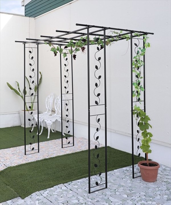 【新品❣️未使用‼️未開封‼️】果物棚セット パーゴラ　キウイ棚　葡萄棚　藤棚 Amazon | DAIM パーゴラ 果物棚 セット 幅120cm 奥行180cm 高さ180cm