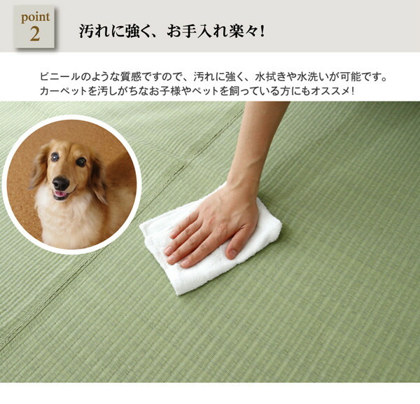 ＼レビューでプレゼント／カーペット マット ラグ 角型 洗えるPPカーペット 五木 江戸間4.5畳 2103004 ラグ 洗える 丈夫 子供部屋 居間 ペッ_5