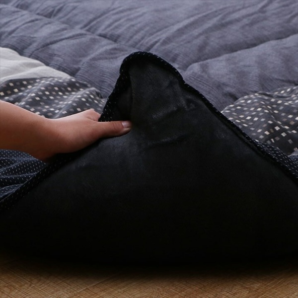 こたつ布団 日本製 和モダン チェック柄 『葉月』205×205cm こたつ用布団 カバー こたつ用掛け布団 115162013010_11