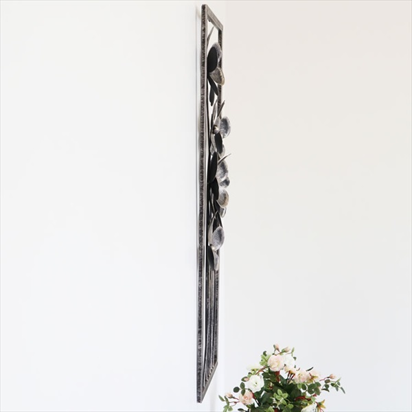 ＼レビューでプレゼント／ウォールアートパネル　6輪花シルバー 壁紙 装飾フィルム アートパネル アートボード ランキング受賞