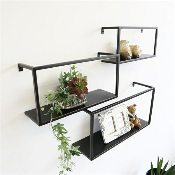 壁掛けシェルフ 3台組 壁掛けディスプレイシェルフ 3個セット 収納家具 本棚 ラック カラー