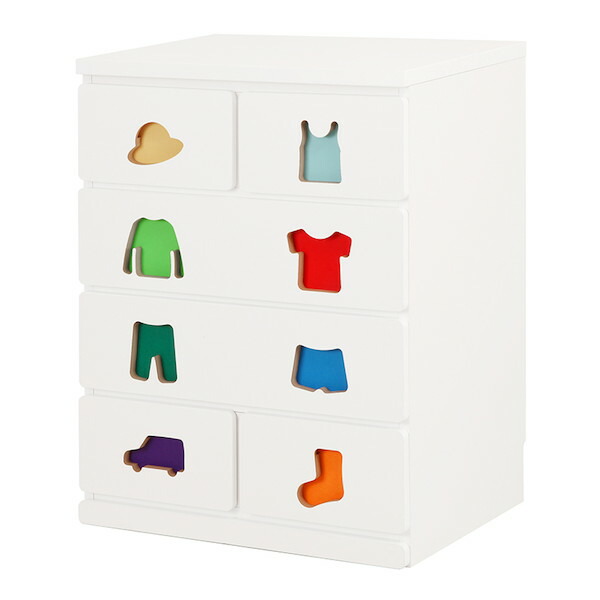[TRAINING KIDS CHEST] おかたづけしたくなるチェスト 6杯 子供部屋用収納 タンス チェスト 完成品 TSC-_2