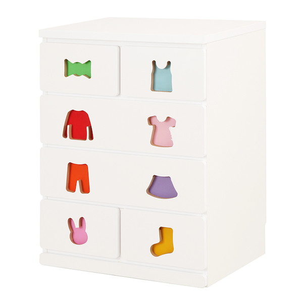 [TRAINING KIDS CHEST] おかたづけしたくなるチェスト 6杯 子供部屋用収納 タンス チェスト 完成品 TSC-_3