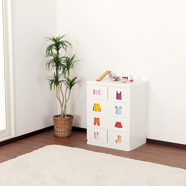 [TRAINING KIDS CHEST] おかたづけしたくなるチェスト 6杯 子供部屋用収納 タンス チェスト 完成品 TSC-_7