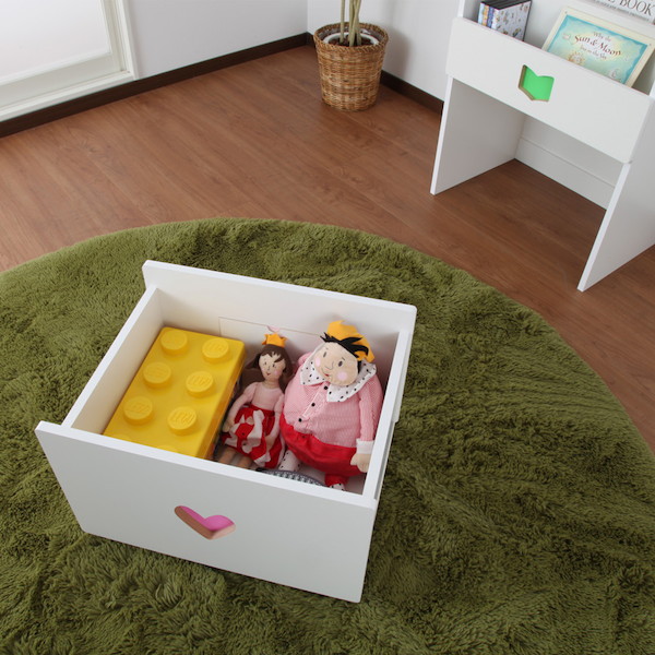 ＼レビューでプレゼント／[TRAINING KIDS CHEST] おかたづけしたくなるワゴン付マガジンラック 子供部屋用収納 絵本棚 完成_8