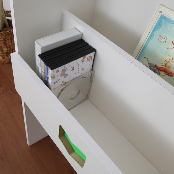 ＼レビューでプレゼント／[TRAINING KIDS CHEST] おかたづけしたくなるワゴン付マガジンラック 子供部屋用収納 絵本棚 完成_9