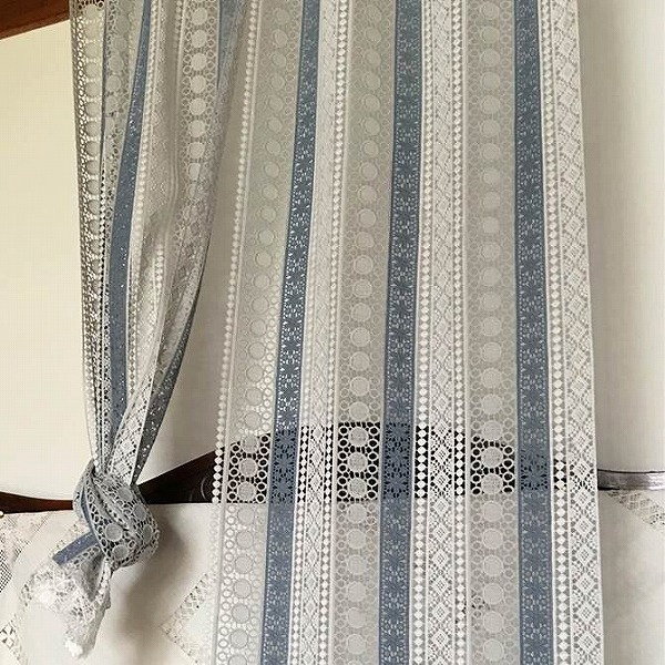 ＼レビューでプレゼント／ルサックシリーズ のれん 7598471 のれん 目隠し レース 刺繍 ラグジュアリー かわいい エレガント 高級感_1