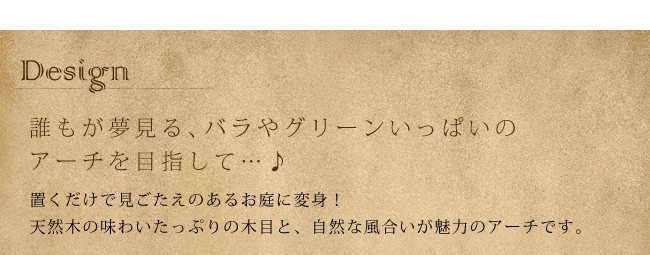 ＼レビューでプレゼント／エクステリア パーゴラ アーチ ナチュラルガーデン 天然木パーゴラアーチ BP-R200 アーチ イングリッシュ_2