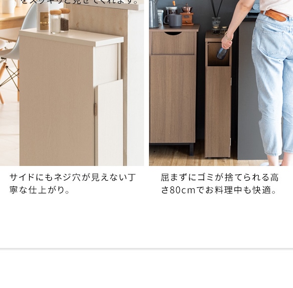 ＼レビューでプレゼント／スリムダストボックス Santia（サンティア）30L ゴミ箱 DB-F170 ゴミ箱 蓋つき おしゃれ スタイリッの画像