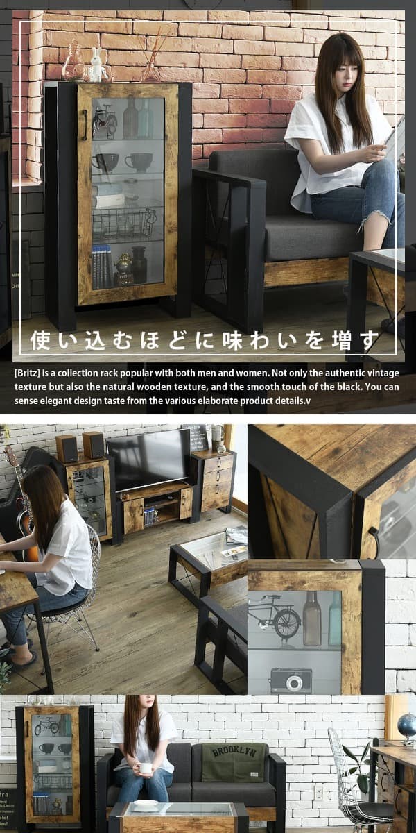 BRITZ コレクションラック 収納家具 本棚 ラック カラーボックス