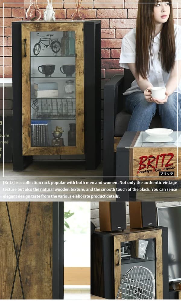 BRITZ コレクションラック 収納家具 本棚 ラック カラーボックス