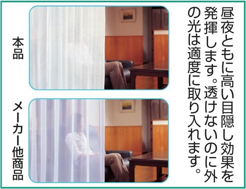 カーテン ブラインド レースカーテン 1年中快適省エネレースカーテン 150×176cm/2枚組 FL-2547 a2803110 a_10