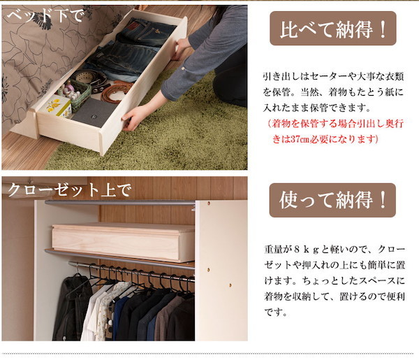＼レビューでプレゼント／桐洋風チェスト 1段タイプ 生地仕上げ 収納家具 タンス チェスト 完成品 hi-0094 桐洋風チェスト 1段 生の画像