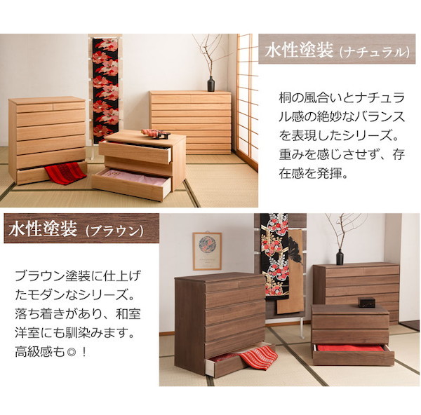 ＼レビューでプレゼント／桐洋風チェスト 1段タイプ 生地仕上げ 収納家具 タンス チェスト 完成品 hi-0094 桐洋風チェスト 1段 生の画像