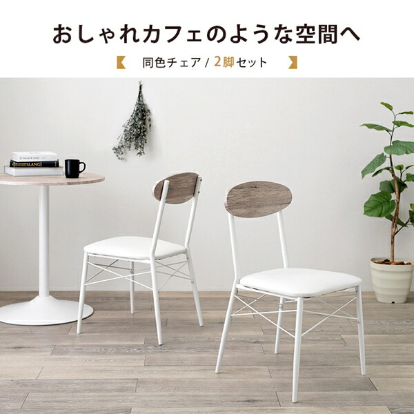 イス チェア ダイニングチェア アイアンチェア 2脚セット LC-4978