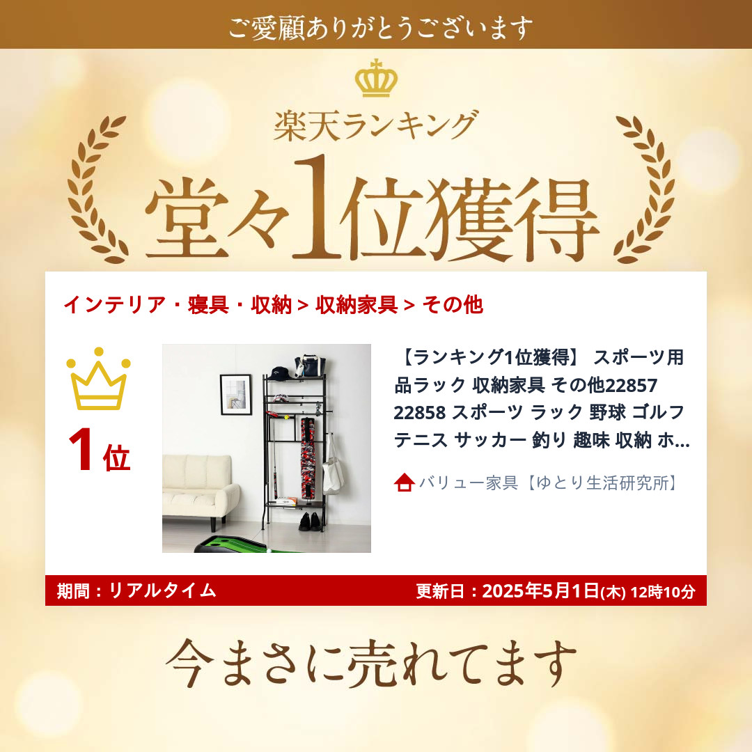 スポーツ用品ラック 収納家具 その他 22857 22858 スポーツ ラック
