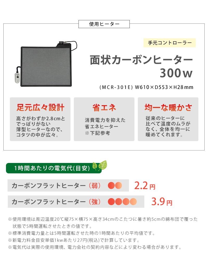 ＼レビューでプレゼント／リビングコタツ ルーン120 家電 電気こたつ 細やかな寄木細工調の天板と三角脚がスタイリッシュ。ルーン120 こた_12
