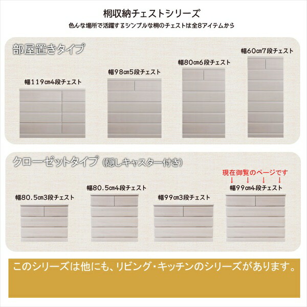 ＼レビューでプレゼント／クローゼットチェスト 幅99-4段 収納家具 クローゼット ワードローブ sa-0036 sa-0040 完成品 Dの画像