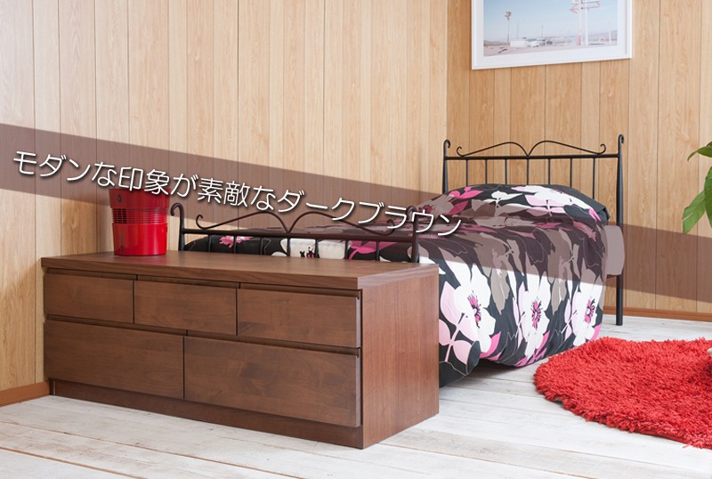 ＼レビューでプレゼント／収納家具 タンス チェスト 天然木アルダーチェスト 幅119.5cm ベンチタイプ 日本製で完成品 テレビボードにも TE-0110 ランキング獲得_8