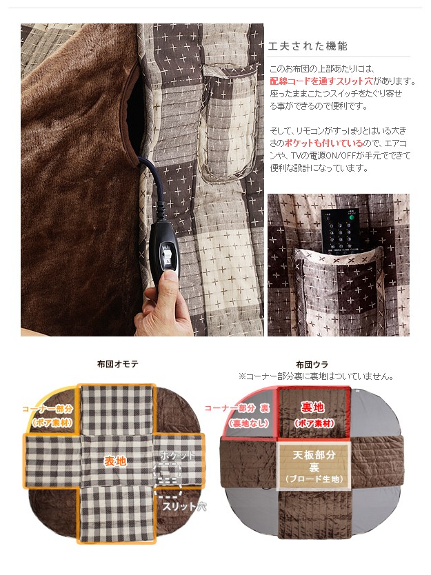 ＼レビューでプレゼント／ハイタイプこたつ用掛布団アコード310×250cm（150×90cmハイタイプこたつ ランキング1位の画像