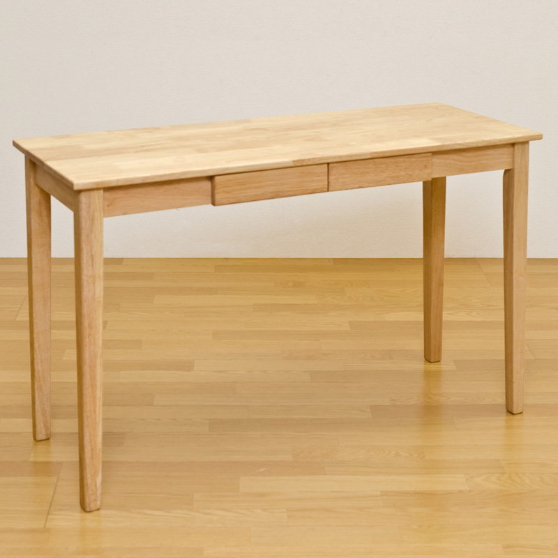 木製引出し付テーブル 120×45cm UMT-1245BR UMT-1245NA UMT-1245WW