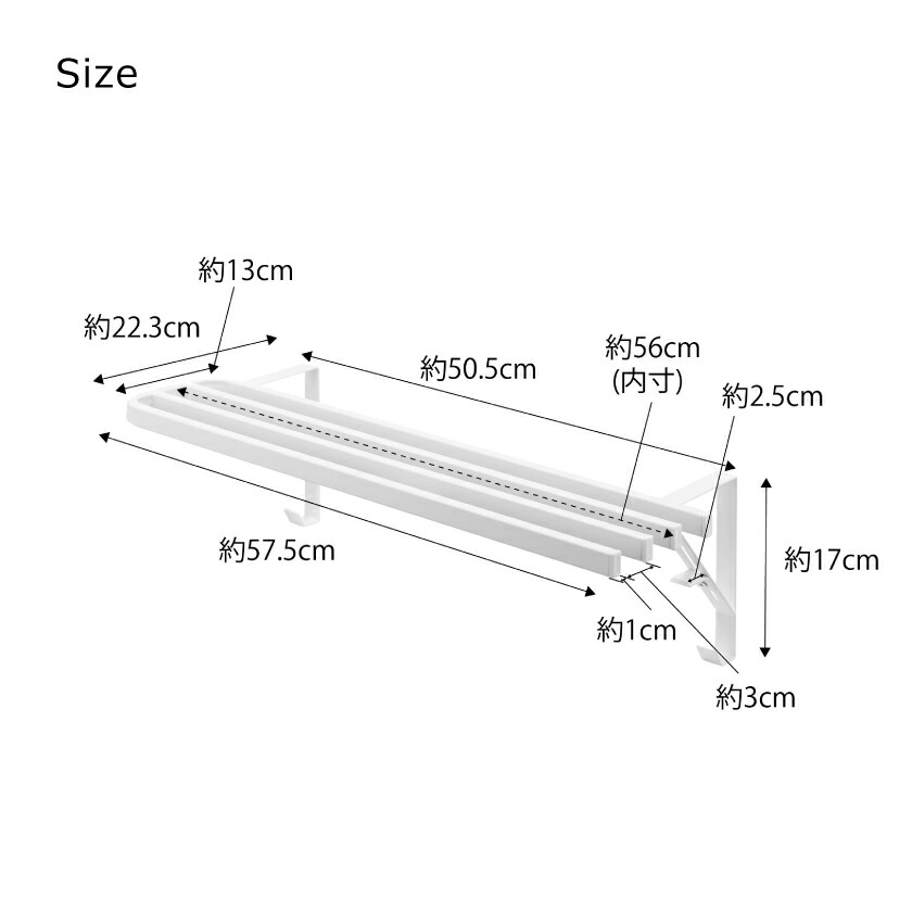 tower 山崎実業 浴室扉タオル掛け上 バスタオルハンガー タワー