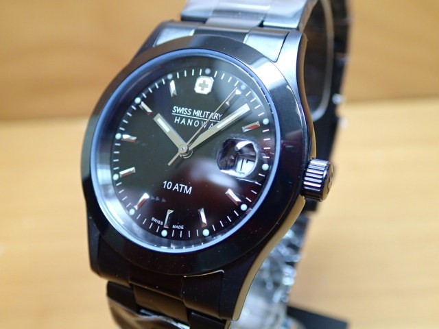 スイスミリタリー SWISS MILITARY 腕時計 BLACK エレガント